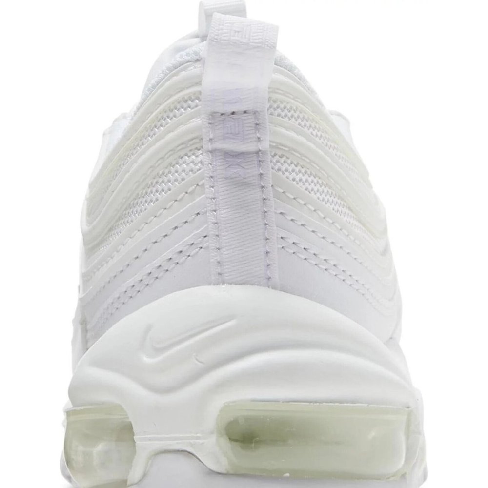 Nike Air Max 97 Women's Triple White DH8016 100 Sneakers Shoes Retro Running - Picture 6 of 7